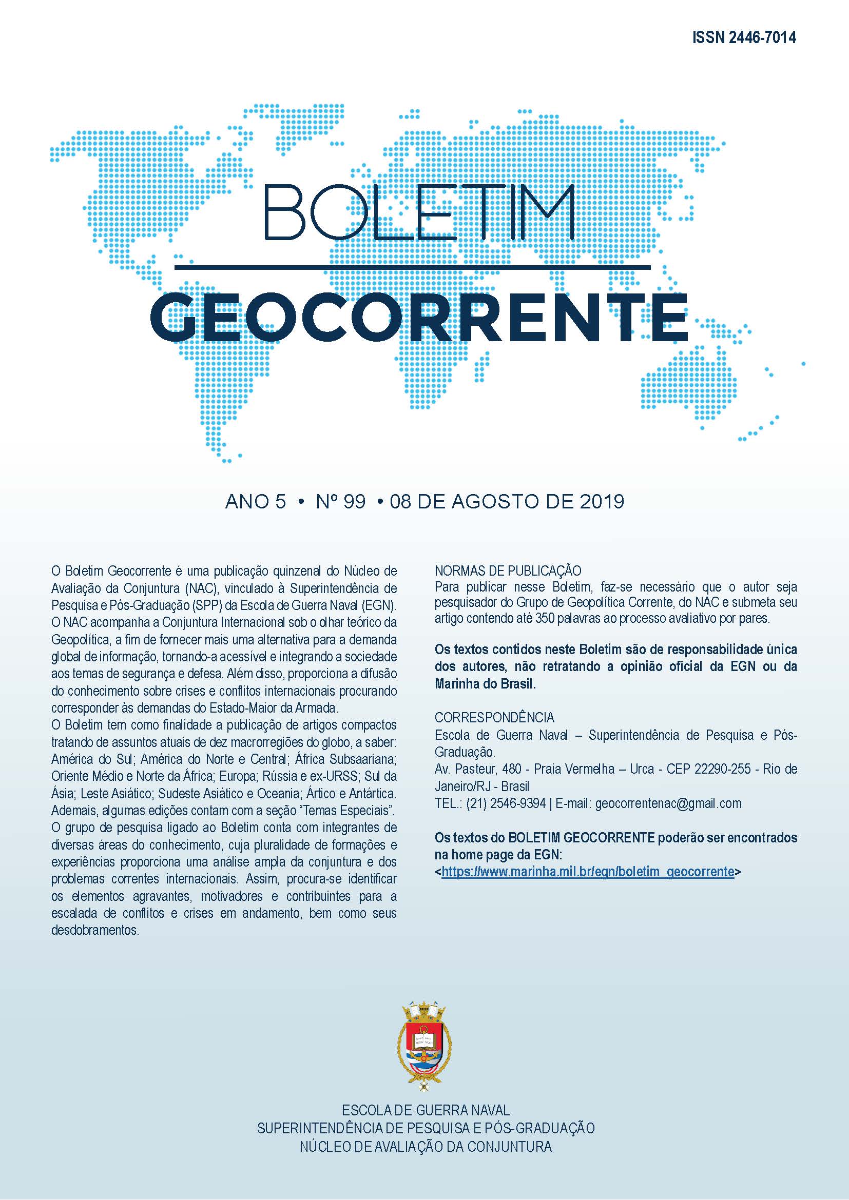 					Visualizar v. 5 n. 99 (2019): Boletim Geocorrente 99
				